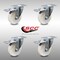 Service Caster 4 Inch SS Nylon Wheel Swivel Top Plate Caster Set with Total Lock Brake SCC SCC-SSTTL20S414-NYS-4 - alternate 2